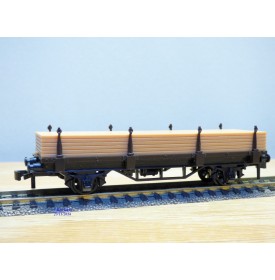 HORNBY acHO 7172, wagon plat à ranchers  avce chargement de bois  SNCF  Neuf  BO