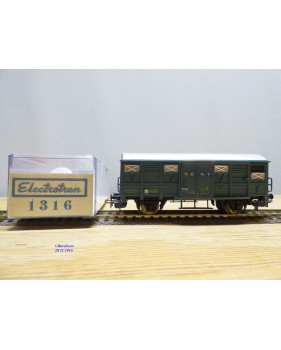 ELECTROTREN  1316,  wagon couvert    SEAT  RENFE     BO