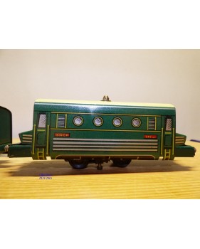 JUCSIE  ???, coffret 1 motrice, 2 wagons, rails et transformateur   BO  