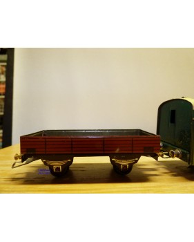 JUCSIE  ???, coffret 1 motrice, 2 wagons, rails et transformateur   BO  