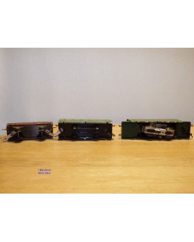 JUCSIE  ???, coffret 1 motrice, 2 wagons, rails et transformateur   BO  