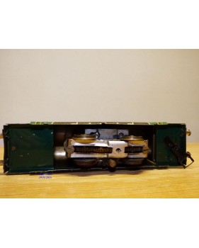JUCSIE  ???, coffret 1 motrice, 2 wagons, rails et transformateur   BO  