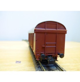 LILIPUT ancien 201 wagon plat chargé de 4 conteneurs ( cadres)  NS  BO
