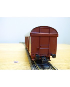 LILIPUT ancien 201 wagon plat chargé de 4 conteneurs ( cadres)  NS  BO