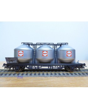 ELECTROTREN  1604,  wagon à 3 silos pour pulvérulents  type Ucs  GRP   FS        BO