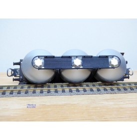 ELECTROTREN  1604,  wagon à 3 silos pour pulvérulents  type Ucs  GRP   FS        BO