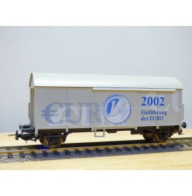 SACHSENMODELLE 78812, wagon couvert publicitaire "Abschied  von der DM " DR  neuf     BO