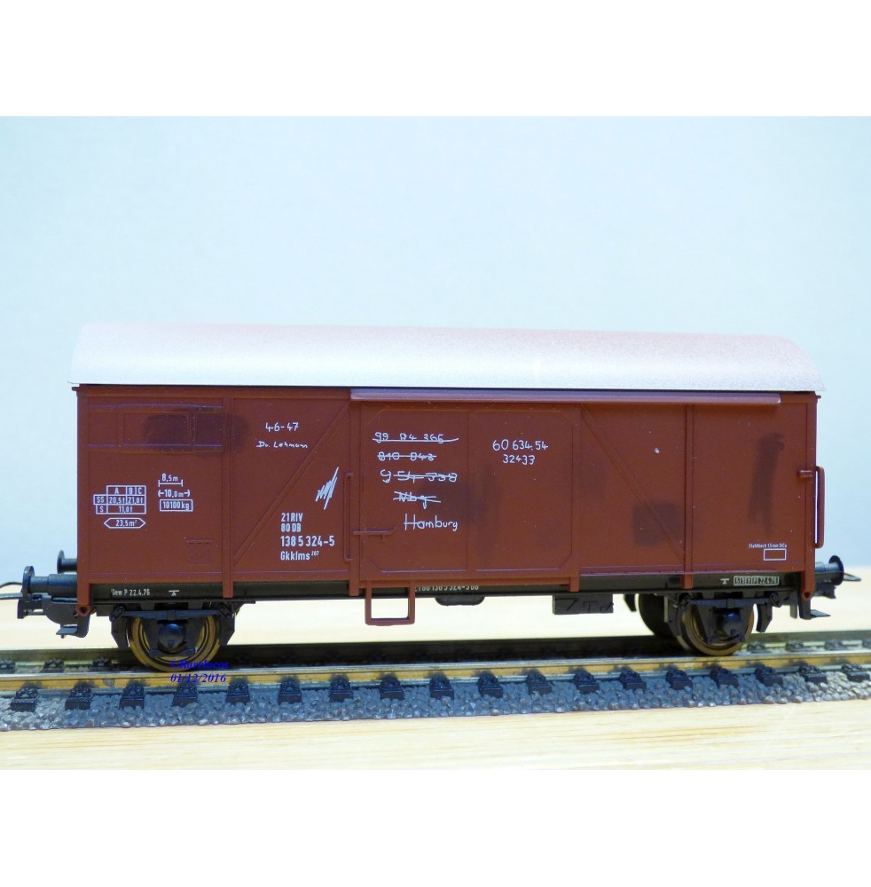 SACHSENMODELLE ?????, wagon couvert  type Bremenn Gkklms 207    DB  neuf     BO