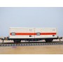 Fleischmann 5232, wagon plat porte conteneurs Lbs 598  BTmms   DB   neuf  BO