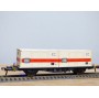 Fleischmann 5232, wagon plat porte conteneurs Lbs 598  BTmms   DB   neuf  BO