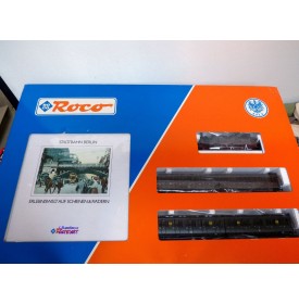 ROCO 43026,  coffret 1 loco et 2 couplages de 2 voitures  Stadtbahn Berlin   KPEV  Epoque I   neuf    BO