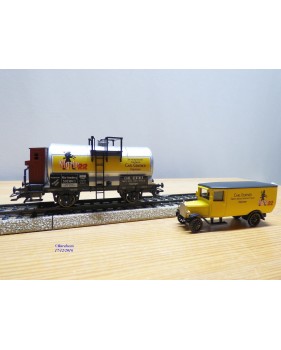 Märklin Museum 1995 84695 / 95702, wagon citerne  à guérite et camion Carl Gentner   K.W.Sts.E.  Neuf   BO