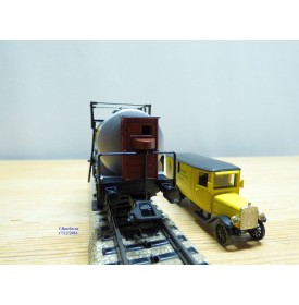 Märklin Museum 1995 84695 / 95702, wagon citerne  à guérite et camion Carl Gentner   K.W.Sts.E.  Neuf   BO