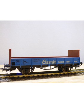 LILIPUT 237 10, wagon plat type Klm  chargé de tuyaux ETERNIT  ÖBB   neuf  BO