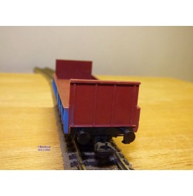 LILIPUT 237 10, wagon plat type Klm  chargé de tuyaux ETERNIT  ÖBB   neuf  BO