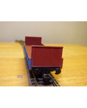 LILIPUT 237 10, wagon plat type Klm  chargé de tuyaux ETERNIT  ÖBB   neuf  BO