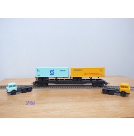 Lima ???? , coffret    CC 72002, 8 wagons et 2 camions   SNCF    BO
