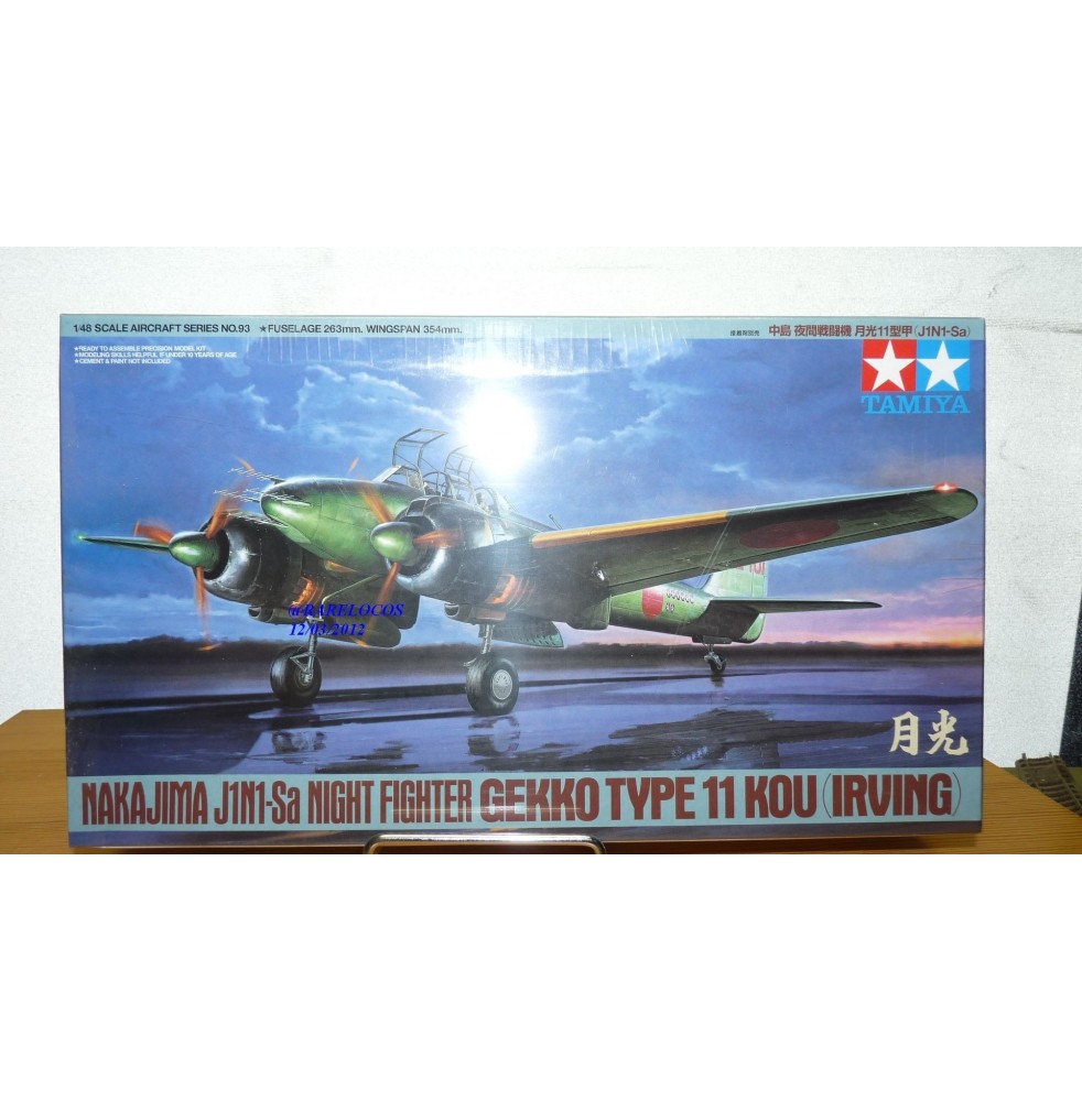 TAMIYA   61093 NAKAJIMA N1J1-Sa GEKKO Type 11 KOU ( Irving )  Neuf  BO 1/48