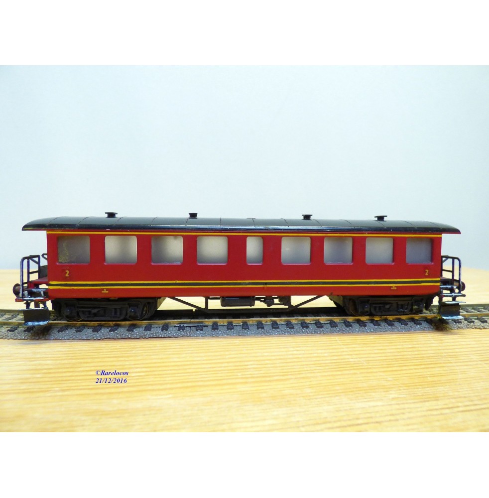 FLEISCHMANN 1417 AR,  voiture à plate forme d'extrémité 2 Kl. marron   BO