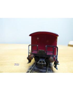 FLEISCHMANN 1417 AR,  voiture à plate forme d'extrémité 2 Kl. marron   BO