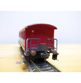 FLEISCHMANN 1417 AR,  voiture à plate forme d'extrémité 2 Kl. marron   BO