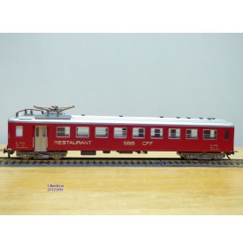 FLEISCHMANN 1418, wagon restaurant à pantographe Dr 10136   SBB    neuf  BO