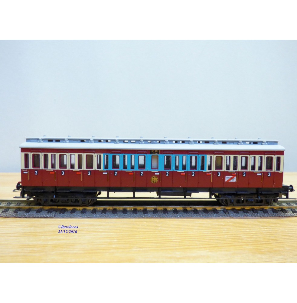 LILIPUT  297 03, voiture à compartiments Ruhr- Schnellverkehrswagen  DRG   neuf   BO