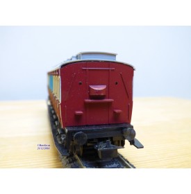 LILIPUT ancien 201 wagon plat chargé de 4 conteneurs ( cadres)  NS  BO