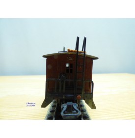 Märklin   4570 . 1,  fourgon de queue ( caboose ) américain N° 1951 AT&SF   BO