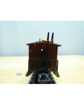 Märklin   4570 . 1,  fourgon de queue ( caboose ) américain N° 1951 AT&SF   BO