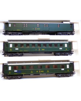 Märklin 42385,  coffret de 3 voitures anciennes   SBB  neuf   BO