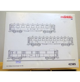 Märklin 42385,  coffret de 3 voitures anciennes   SBB  neuf   BO