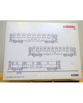 Märklin 42385,  coffret de 3 voitures anciennes   SBB  neuf   BO