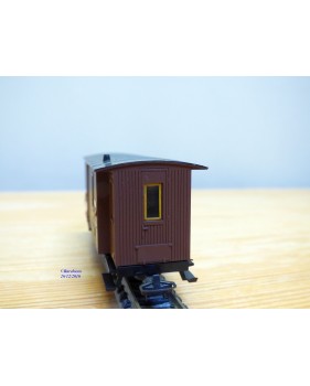 LILIPUT ancien 201 wagon plat chargé de 4 conteneurs ( cadres)  NS  BO