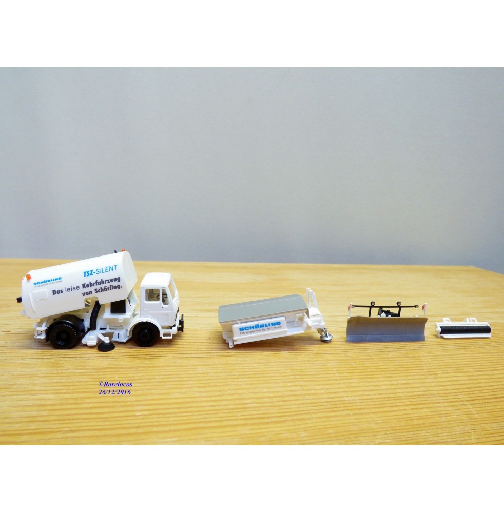 HERPA  806063,  camion d' entretien de voirie et accessoires    " SCHÖRLING "   Neuf   BO   1/87