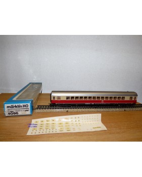 Märklin 4032 voiture grandes lignes A4ümg à feux de fin de convoi 1 Kl. DB BO
