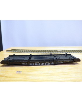 PENN LINE  452 K,  wagon plat  ( piggy back  car) et d' une semi remorque MONON ( Louisville & Nashville )    neuf   BO
