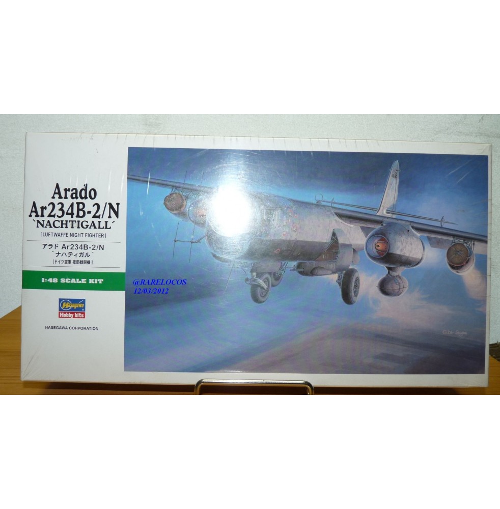 HASEGAWA 09085 Bombardier ARADO  Ar234 B-2/N "Nachtigall"  Luftwaffe Neuf BO 1/48