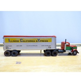 ULRICH  ???, kit en métal  monté d' un tracteur et de sa semi remorque Illinois California Express