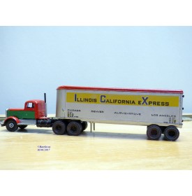 ULRICH  ???, kit en métal  monté d' un tracteur et de sa semi remorque Illinois California Express