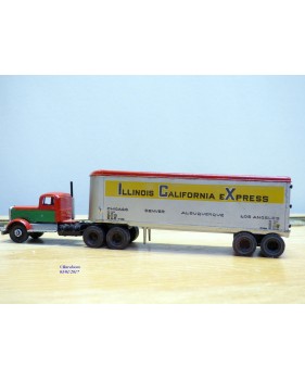 ULRICH  ???, kit en métal  monté d' un tracteur et de sa semi remorque Illinois California Express