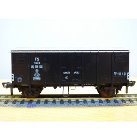 FLEISCHMANN 1479 S, wagon couvert  type  Hcg  noir   FS  neuf   BO 