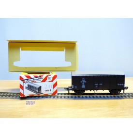 FLEISCHMANN 1479 S, wagon couvert  type  Hcg  noir   FS  neuf   BO 