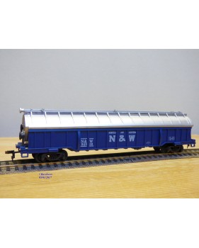 AHM ( Taiwan ) 5204C, original wagon à toit ouvrant chargé de coils   Norfolk and Western  NW    neuf     BO