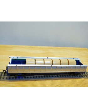 AHM ( Taiwan ) 5204C, original wagon à toit ouvrant chargé de coils   Norfolk and Western  NW    neuf     BO