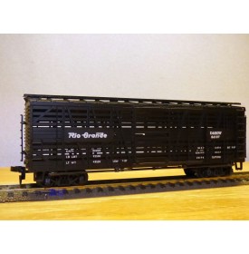 AHM  5275D, wagon à claire voies pour transport de bétail  Rio Drande D&RGW   neuf     BO