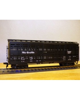 AHM  5275D, wagon à claire voies pour transport de bétail  Rio Drande D&RGW   neuf     BO