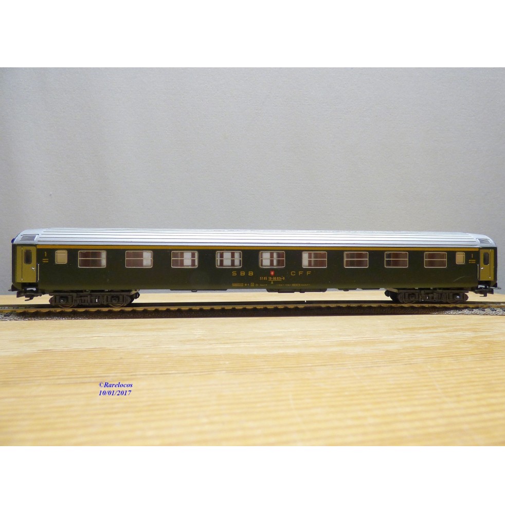 LILIPUT  881 50, voiture grandes lignes unifiée type X  1 Kl. SBB BO