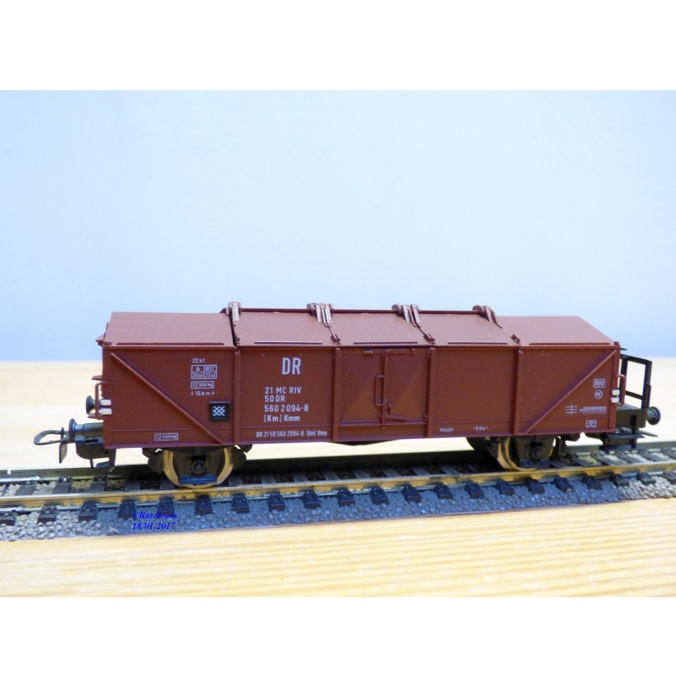 Wagon Tombereau PIKO HO échelle 1:87 – SNCF – Neuf Sous Boîte – Noir
