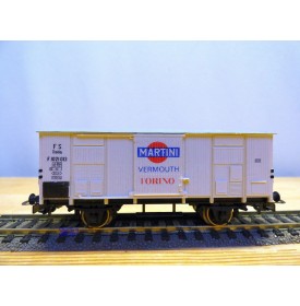 PIKO ????, wagon couvert   type F  MARTINI   Vermouth Torino   FS  neuf     BO 